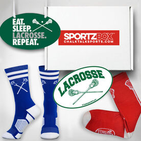 ChalkTalkSPORTS Lacrosse Sport Pack Cinch Sack Black Stressed Blessed Lacrosse Obsessed